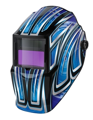 Picture of Welding Helmet ClearWelding TM9 Blue Stripes 615