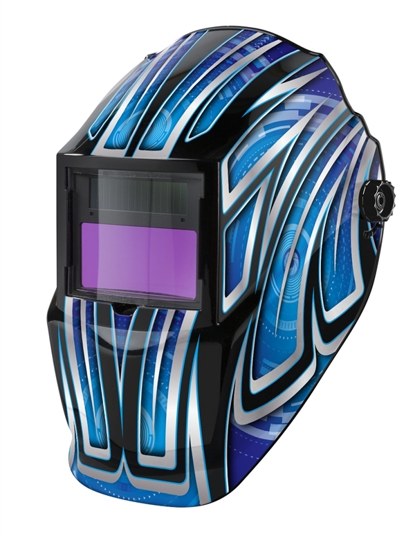 Welding Helmet ClearWelding TM9 Blue Stripes 615