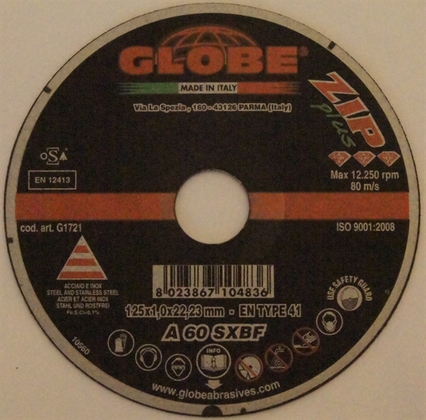 Globe Cut Disc 125 x 1,0 Inox