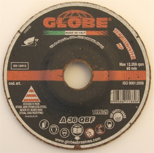Grinding Disc Globe TurboTwister 115 x 4,5